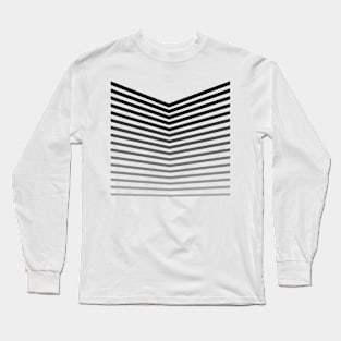 Graphic with grey stripes. Long Sleeve T-Shirt